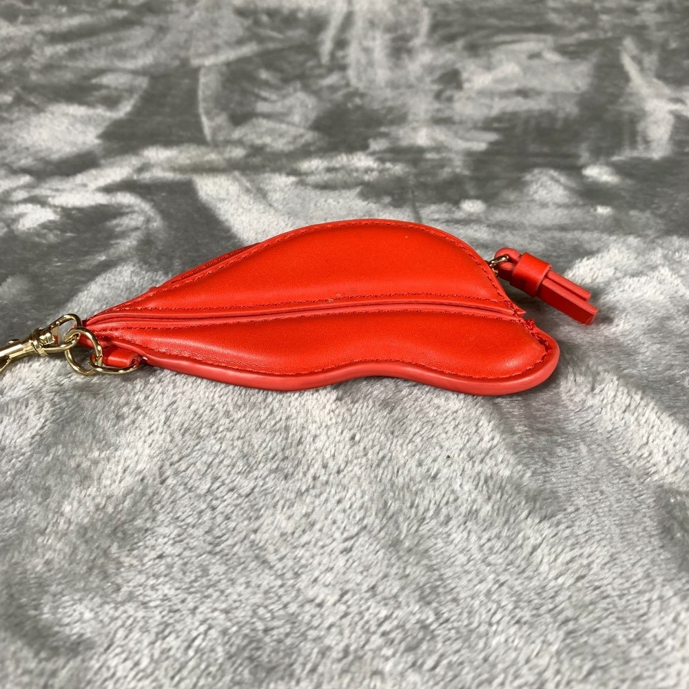Diane Von Furstenberg Coin Pouch Purse Red Lips Mouth Lipstick DVF Target Wallet - Picture 2 of 11